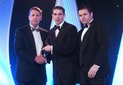 2 November 2007; Marc O Se of Kerry is presented with his award by Dave Sheerin, left, MD, Opel Ireland, in the company of Dessie Farrell, Chief Executive of the GPA, at the 2007 Opel GPA Player of the Year Awards. Gaelic Player Assoication Awards, Citywest Hotel, Conference, Leisure & Golf Resort, Saggart, Co. Dublin. Picture credit: Brendan Moran / SPORTSFILE  *** Local Caption ***