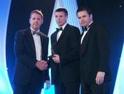 2 November 2007; Tomas O Se of Kerry is presented with his award by Dave Sheerin, left, MD, Opel Ireland, in the company of Dessie Farrell, Chief Executive of the GPA, at the 2007 Opel GPA Player of the Year Awards. Gaelic Player Assoication Awards, Citywest Hotel, Conference, Leisure & Golf Resort, Saggart, Co. Dublin. Picture credit: Brendan Moran / SPORTSFILE  *** Local Caption ***