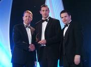 2 November 2007; Dan Shanahan of Waterford is presented with his award by Dave Sheerin, left, MD, Opel Ireland, in the company of Dessie Farrell, Chief Executive of the GPA, at the 2007 Opel GPA Player of the Year Awards. Gaelic Player Assoication Awards, Citywest Hotel, Conference, Leisure & Golf Resort, Saggart, Co. Dublin. Picture credit: Brendan Moran / SPORTSFILE  *** Local Caption ***