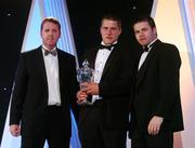 2 November 2007; Paul Greville of Westmeath is presented with the GPA Christy Ring Cup Hurler of the Year award by Dave Sheerin, left, MD, Opel Ireland, in the company of Dessie Farrell, Chief Executive of the GPA, at the 2007 Opel GPA Player of the Year Awards. Gaelic Player Assoication Awards, Citywest Hotel, Conference, Leisure & Golf Resort, Saggart, Co. Dublin. Picture credit: Brendan Moran / SPORTSFILE  *** Local Caption ***