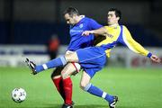 7 November 2007; Glen Ferguson, Linfield, in action against Emmett Friars, Newry City. CIS Insurance Cup semi-final, Linfield v Newry City, Mourneview Park, Lurgan, Co. Armagh. Picture credit; Oliver McVeigh / SPORTSFILE