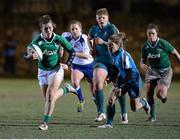 6 February 2015; Katie Fitzhenry, Ireland, makes a break through the Italian defence. Women's Six Nations Rugby Championship, Italy v Ireland, Stadio Mario Lodigiani, Florence, Italy. Picture credit: Maxi Pratelli / SPORTSFILE