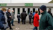 7 February 2015; Supporters buy tickets and make their way to the groud ahead of the game. AIB GAA Hurling All-Ireland Senior Club Championship, Semi-Final, Gort v Ballyhale Shamrocks. O’Connor Park, Tullamore, Co Offaly. Picture credit: Piaras Ó Mídheach / SPORTSFILE