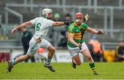 7 February 2015; Jason Grealish, Gort, in action against Michael Fennelly, Ballyhale Shamrocks. AIB GAA Hurling All-Ireland Senior Club Championship Semi-Final, Gort v Ballyhale Shamrocks. O’Connor Park, Tullamore, Co. Offaly. Picture credit: Diarmuid Greene / SPORTSFILE