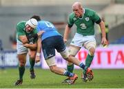 7 February 2015; Rory Best, Ireland, is tackled by George Biagi, Italy. RBS Six Nations Rugby Championship, Italy v Ireland. Stadio Olimpico, Rome, Italy. Picture credit: Brendan Moran / SPORTSFILE