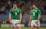 7 February 2015; Robbie Henshaw, left, and Jared Payne, Ireland. RBS Six Nations Rugby Championship, Italy v Ireland. Stadio Olimpico, Rome, Italy. Picture credit: Stephen McCarthy / SPORTSFILE
