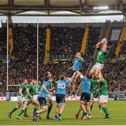 7 February 2015; Paul O'Connell, Ireland, takes possession in a lineout. RBS Six Nations Rugby Championship, Italy v Ireland. Stadio Olimpico, Rome, Italy. Picture credit: Stephen McCarthy / SPORTSFILE
