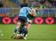 7 February 2015; Rob Kearney, Ireland, is tackled by Luke McLean, left, and Kelly Haimona, Italy. RBS Six Nations Rugby Championship, Italy v Ireland. Stadio Olimpico, Rome, Italy. Picture credit: Stephen McCarthy / SPORTSFILE