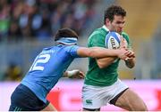 7 February 2015; Jared Payne, Italy, is tackled by Luca Morisi, Ireland. RBS Six Nations Rugby Championship, Italy v Ireland. Stadio Olimpico, Rome, Italy. Picture credit: Stephen McCarthy / SPORTSFILE