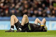 7 February 2015; Donegal's Paul Durcan after receiving an injury, which forced him out of the game. Allianz Football League, Division 1, Round 2, Dublin v Donegal. Croke Park, Dublin. Picture credit: Ramsey Cardy / SPORTSFILE