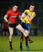 7 February 2015; Enda Smith, Roscommon, in action against Conor Garvey, Down. Allianz Football League, Division 2, Round 2, Down v Roscommon. Páirc Esler, Newry, Co. Down. Picture credit: Oliver McVeigh / SPORTSFILE