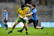 7 February 2015; Patrick McBrearty, Donegal, in action against Michael Fitzsimons, Dublin. Allianz Football League, Division 1, Round 2, Dublin v Donegal. Croke Park, Dublin. Picture credit: Ramsey Cardy / SPORTSFILE