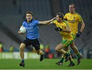 7 February 2015; Michael Fitzsimons, Dublin, in action against Christy Toye, Donegal. Allianz Football League, Division 1, Round 1, Dublin v Donegal. Croke Park, Dublin. Picture credit: Ray McManus / SPORTSFILE