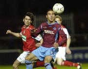 9 November 2007; Eamon Zayed, Drogheda United, in action against Darragh Maguire, St. Patrick's Athletic. eircom League of Ireland Premier Division, St. Patrick's Athletic v Drogheda United, Richmond Park, Inchicore, Dublin. Picture credit; Stephen McCarthy / SPORTSFILE