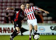 9 November 2007; Daire Doyle, Longford Town, in action against Ciaran Martyn, Derry City. eircom League of Ireland Premier Division, Longford Town v Derry City, Flancare Park, Longford. Picture credit; David Maher / SPORTSFILE