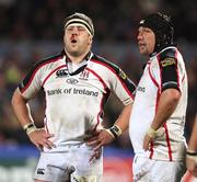 9 November 2007; A dejected Bryan Young and Justin Fitzpatrick, Ulster, at the end of the game. Heineken Cup, Pool 2, Round 1, Ulster v Gloucester Rugby, Ravenhill, Belfast, Co. Antrim. Picture credit; Oliver McVeigh / SPORTSFILE