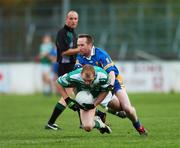 11 November 2007; Michael Tracey, Moorefield, in action against Donie Conefrey, Dromard. AIB Leinster Club Football Championship Final Quarter-Final, Moorefield v Dromard, St Conleth's Park, Newbridge, Co. Kildare. Picture credit; David Maher / SPORTSFILE
