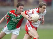 11 November 2007; Nicky Joyce, Killererin, in action against John Tiernan, St. Brigid's. AIB Connacht Senior Club Football Championship Semi-Final, Killererin, Galway, v St. Brigid's, Roscommon, Tuam Stadium, Tuam, Co. Galway. Picture credit; Ray Ryan / SPORTSFILE