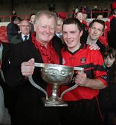 11 November 2007; Adare captain Donncha Sheehan and Charlie Chawke with the Daly Cup. Limerick Senior Hurling Championship Final, Croom v Adare, Gaelic Grounds, Limerick. Picture credit; Kieran Clancy / SPORTSFILE