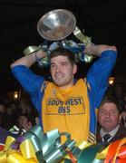 11 November 2007; Feale Rangers captain Eamon Fitzmaurice lifts the Bishop Moyinhan cup. Kerry Senior Football Championship Final, South Kerry v Feale Rangers, Austin Stack Park, Tralee, Co. Kerry. Picture credit; Stephen McCarthy / SPORTSFILE