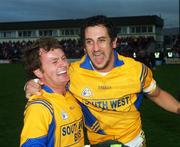 11 November 2007; Paul Galvin, right, and Conor Galvin, Feale Rangers, celebrate after the final whistle. Kerry Senior Football Championship Final, South Kerry v Feale Rangers, Austin Stack Park, Tralee, Co. Kerry. Picture credit; Stephen McCarthy / SPORTSFILE