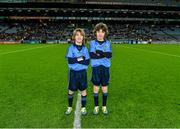 7 February 2015; Nine year old Finn, left, and his brother Luke Byrne before the game. Allianz Football League, Division 1 Round 2, Dublin v Donegal, Croke Park, Dublin. Picture credit: Ray McManus / SPORTSFILE