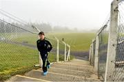 8 February 2015; Monaghan's Dessie Mone returns to the dressing room after taking a look at the pitch ahead of the game. Allianz Football League, Division 1, Round 2, Monaghan v Cork, St Mary's Park, Castleblayney, Co. Monaghan. Picture credit: Ramsey Cardy / SPORTSFILE