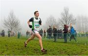 8 February 2015; Oisin Lyons from Craughwell AC, Co. Galway, on his way to winning the boys under-15 2500m, at the GloHealth Intermediate, Master and Juvenile B Cross Country Championships, Palace Grounds, Tuam, Co. Galway. Picture credit: Matt Browne / SPORTSFILE