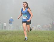 8 February 2015; Ava O'Connor, from Emo/Rath AC, Co. Laois, on her way to winning the girl's under-13 1500m at the GloHealth Intermediate, Master and Juvenile B Cross Country Championships, Palace Grounds, Tuam, Co. Galway. Picture credit: Matt Browne / SPORTSFILE