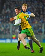 7 February 2015; Patrick McBearty, Donegal, in action against, Martin McElhinney, Dublin. Allianz Football League, Division 1, Round 2, Dublin v Donegal. Croke Park, Dublin. Picture credit: Tomás Greally / SPORTSFILE