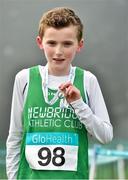 8 February 2015; Luke Walker Browning, from Newbridge AC, Co. Kildare, who came second in the boys under-11 1000m, at the GloHealth Intermediate, Master and Juvenile B Cross Country Championships, Palace Grounds, Tuam, Co. Galway. Picture credit: Matt Browne / SPORTSFILE