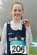 8 February 2015; Maebh Walsh, from Corrib AC, Co. Galway, who came second in the girls under-11 1000m at the GloHealth Intermediate, Master and Juvenile B Cross Country Championships, Palace Grounds, Tuam, Co. Galway. Picture credit: Matt Browne / SPORTSFILE