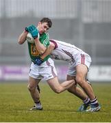 8 February 2015; Jamie Gonoud, Westmeath, in action against Cathal Sweeney, Galway. Allianz Football League, Division 2, Round 2, Westmeath v Galway, Cusack Park, Mullingar, Co. Westmeath. Picture credit: Ray McManus / SPORTSFILE