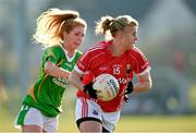 8 February 2015; Emma Farmer, Cork, in action against Ciara Murphy, Kerry. TESCO HomeGrown Ladies National Football League, Division 1, Round 2, Cork v Kerry, Cloughduv, Cork. Photo by Sportsfile