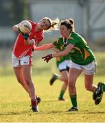 8 February 2015; Ciara O'Sullivan, Cork, in action against Lorraine Scanlon, Kerry. TESCO HomeGrown Ladies National Football League, Division 1, Round 2, Cork v Kerry, Cloughduv, Cork. Photo by Sportsfile