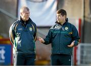 8 February 2015; Kerry manager Eamon Fitzmaurice and selector Diarmuid Murphy. Allianz Football League, Division 1, Round 2, Derry v Kerry, Celtic Park, Derry. Picture credit: Oliver McVeigh / SPORTSFILE
