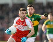 8 February 2015; Eoin Bradley, Derry, in action against Jack Sherwood, Kerry. Allianz Football League, Division 1, Round 2, Derry v Kerry, Celtic Park, Derry. Picture credit: Oliver McVeigh / SPORTSFILE