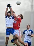 8 February 2015; Neil McAdam, Monaghan, in action against Ian Maguire, Cork. Allianz Football League, Division 1, Round 2, Monaghan v Cork, St Mary's Park, Castleblayney, Co. Monaghan. Picture credit: Ramsey Cardy / SPORTSFILE