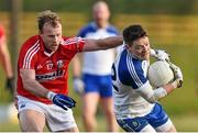 8 February 2015; Conor McManus, Monaghan, in action against Jamie O'Sullivan, Cork. Allianz Football League, Division 1, Round 2, Monaghan v Cork, St Mary's Park, Castleblayney, Co. Monaghan. Picture credit: Ramsey Cardy / SPORTSFILE