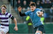 8 February 2015; Max Deegan, St. Michael's College, in action against Jack Moore, Clongowes Wood College. Bank of Ireland Leinster Schools Senior Cup, 2nd Round, Clongowes Wood College v St. Michael's College. Donnybrook Stadium, Donnybrook, Dublin. Picture credit: Piaras Ó Mídheach / SPORTSFILE