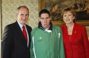 8 November 2007; Joseph Regan, from Walsh Island, Co. Offaly, a TEAM Ireland member, who attended a reception in Aras an Uachtarain hosted by President Mary McAleese and Dr. Martin McAleese, to celebrate their triumphs at the 2007 Special Olympics World Summer Games, held recently in Shanghai, China. Aras an Uachtarain, Phoenix Park, Dublin. Picture credit: Ray McManus / SPORTSFILE