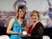 10 November 2007; Derry winner Aisling Diamond with Liz Howard, Uachtarán Chumann Camógaíochta na nGael, at the Energise Sport Camogie All-Star Awards 2007 in association with O'Neills. Citywest Hotel, Conference, Leisure & Golf Resort, Saggart, Co. Dublin. Picture credit: Ray McManus / SPORTSFILE