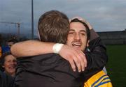 11 November 2007; Paul Galvin, Feale Rangers, is congratulated by a supporter after the match. Kerry Senior Football Championship Final, South Kerry v Feale Rangers, Austin Stack Park, Tralee, Co. Kerry. Picture credit; Stephen McCarthy / SPORTSFILE