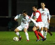 13 November 2007; Tomasz Jirsak, Wisla Krakow, in action against Billy Gibson, St Patrick's Athletic. St Patrick's Athletic v Wisla Krakow, Friendly, Richmond Park, Dublin. Picture credit; Brian Lawless / SPORTSFILE