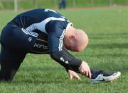 14 November 2007; Peter Stringer warms up for Munster Rugby Training. University of Limerick, Limerick. Picture credit: Kieran Clancy / SPORTSFILE
