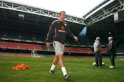 16 November 2007; Republic of Ireland's Aiden McGeady  walks off the pitch at the end of squad training. Republic of Ireland Squad Training, Millennium Stadium, Cardiff, Wales. Picture credit; David Maher / SPORTSFILE