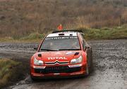 16 November 2007; Dani Sordo, Spain, driving a Citroen C4 WRC, during Stage 6 of Round 15 of the FIA World Rally Championship. Rally Ireland / 2007 FIA World Rally Championship, Day 1, Co. Sligo. Picture credit; Ralph Hardwick / SPORTSFILE