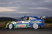 15 November 2007; Marcus Gronholm, Finland, driving a Ford Focus RS WRC 07, during the shakedown of Round 15 of the FIA World Rally Championship. Rally Ireland / 2007 FIA World Rally Championship, Day 1, Co. Sligo. Picture credit; Ralph Hardwick / SPORTSFILE