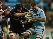 16 November 2007; Carlo Del Fava, Ulster, in action against Julien Frier, Bourgoin. Heineken Cup, Pool 2, Round 2, Bourgoin v Ulster, Stade Pierre Rajon, Bourgoin, France. Picture credit; Matt Browne / SPORTSFILE *** Local Caption ***