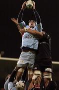 16 November 2007; Damien Fevre, Bourgoin, takes the ball in the lineout against Carlo Del Fava, Ulster. Heineken Cup, Pool 2, Round 2, Bourgoin v Ulster, Stade Pierre Rajon, Bourgoin, France. Picture credit; Matt Browne / SPORTSFILE *** Local Caption ***